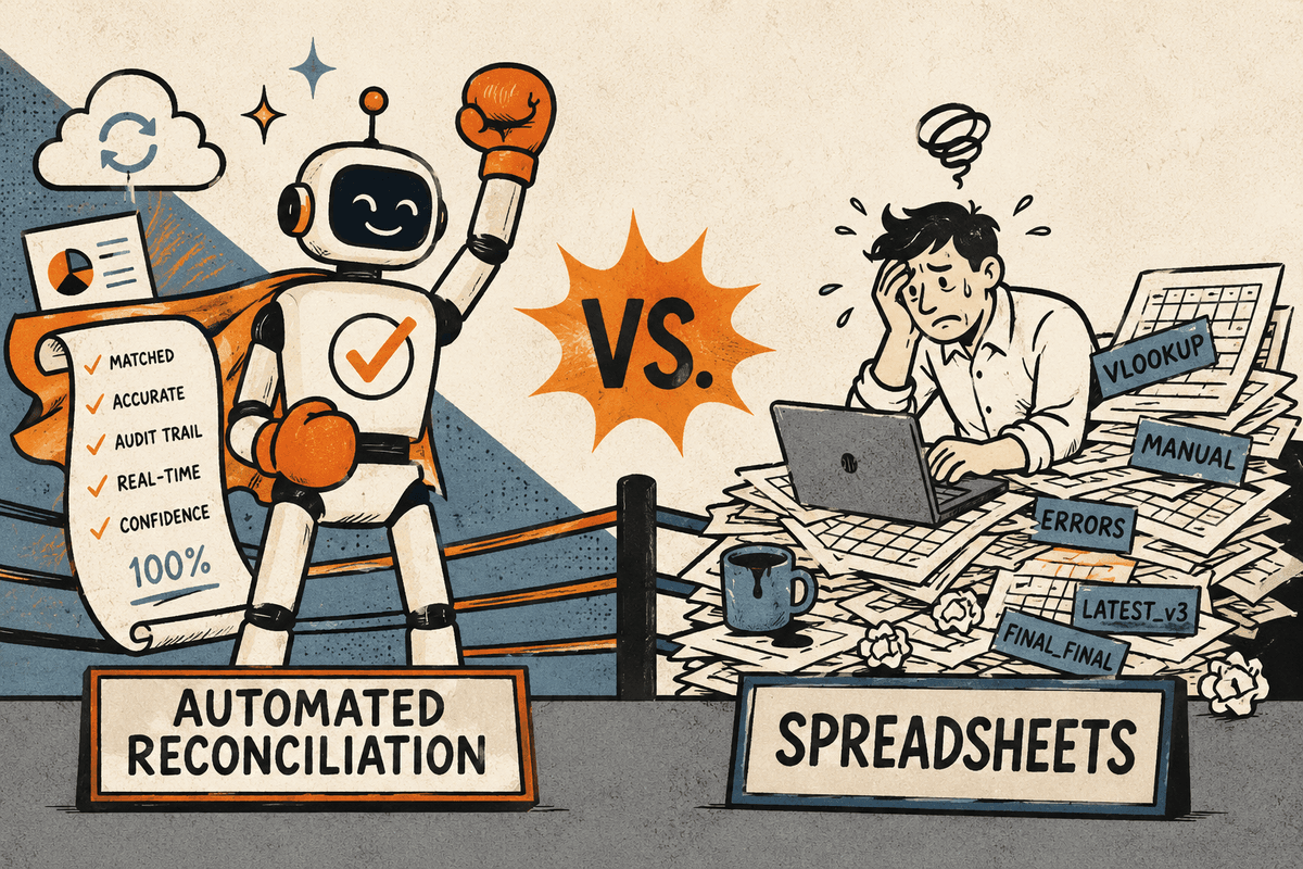 automated reconciliation vs spreadsheet